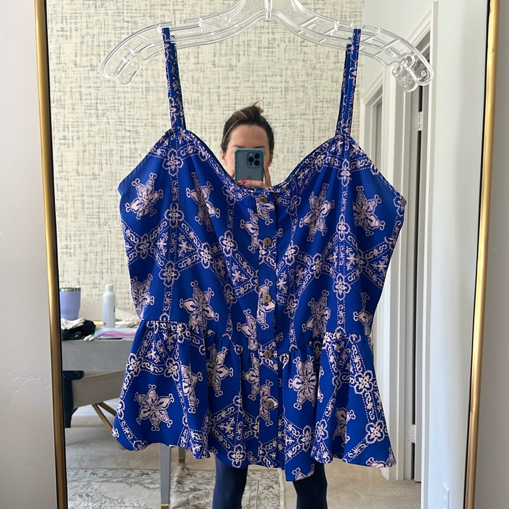 B Jewel Peplum top